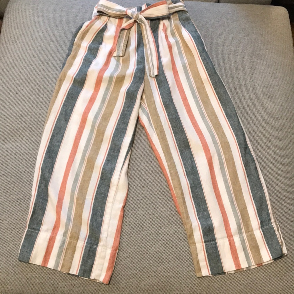 Madewell Striped Wideleg Pants